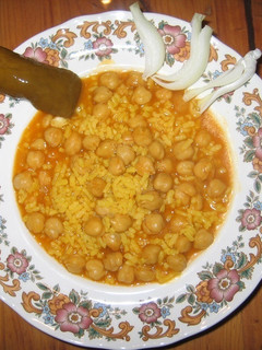 Una foto de Arroz con Garbanzos en olla express