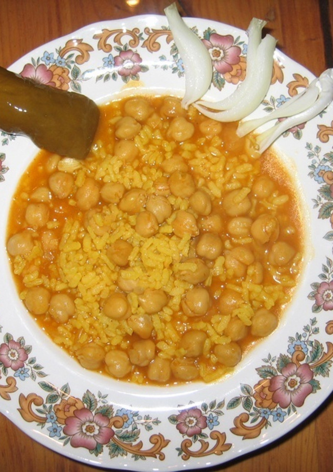 Una foto de Arroz con Garbanzos en olla express