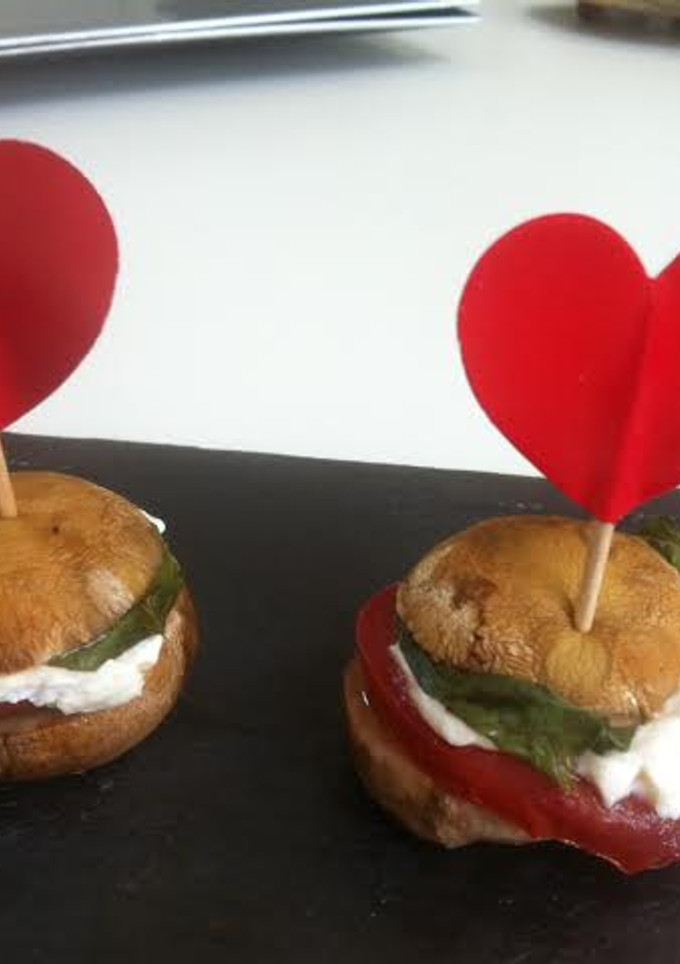 Una foto de Hamburguesas de champiñón