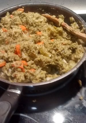 Una foto de Brócoli con mozzarella y mostaza