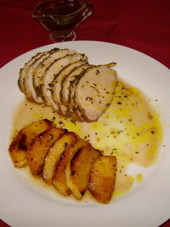 Una foto de Lomo al horno con sidra