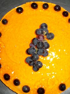 Una foto de Mousse de mango con crema