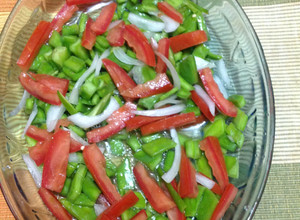 Una foto de Ensalada de nopales en crudo