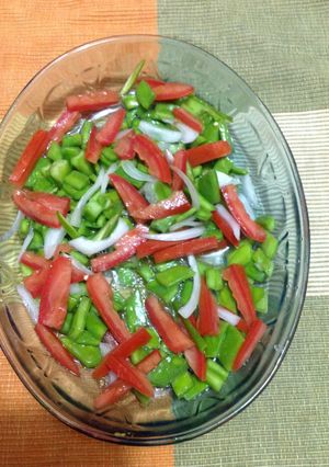 Una foto de Ensalada de nopales en crudo