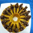 Ponqué con higos y dulce de leche