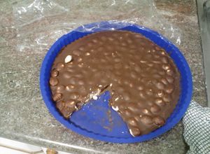 Una foto de Turrón de chocolate con almendras Thermomix