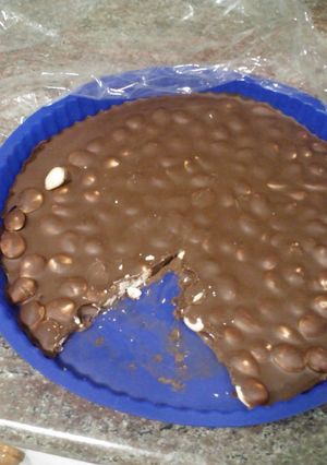 Una foto de Turrón de chocolate con almendras Thermomix
