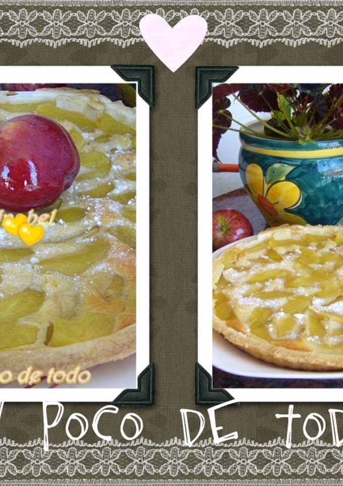 Una foto de Tarta de manzana con masa brisa