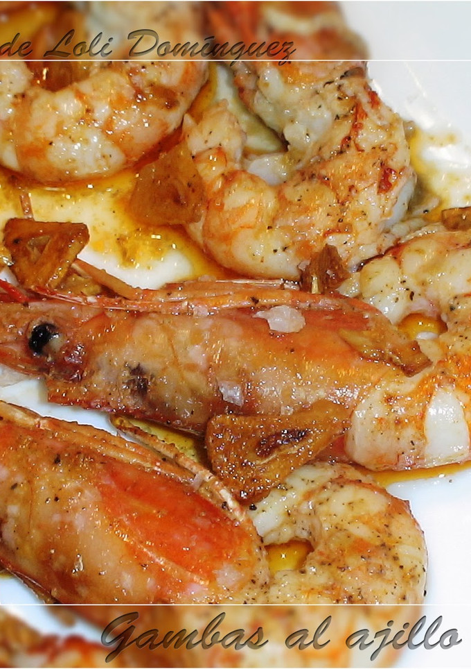 Una foto de Gambas al ajillo caseras