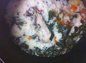 Una foto de Arroz con chipilin