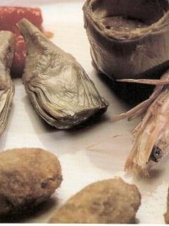 Una foto de Croquetas de alcachofas con gambas