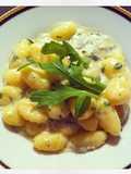 Gnocchi Gorgonzola y Rucula