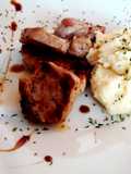 Solomillo con miel y mostaza