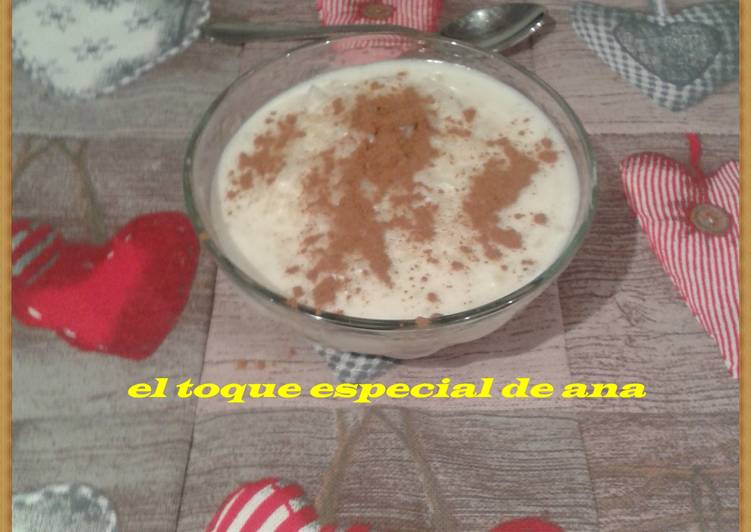 Arroz con leche apto para diabéticos