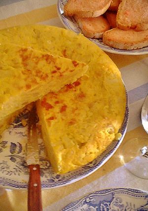 Una foto de Tortilla española superior