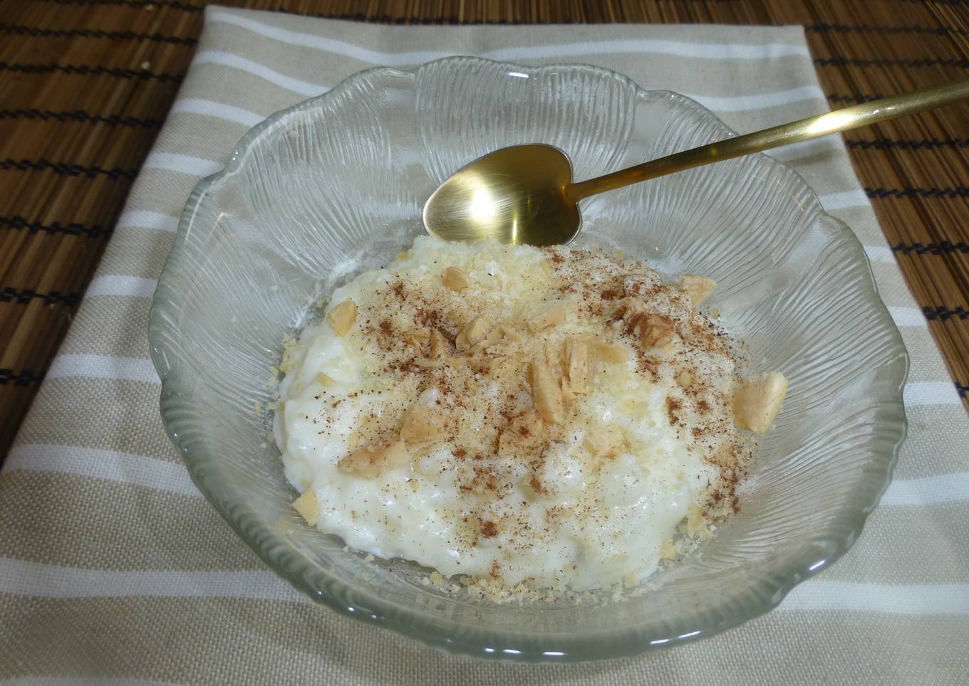 Arroz con leche a la naranja