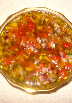 Una foto de Salsa vinagreta para pescados y mariscos