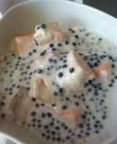 Salmón con salsa de caviar