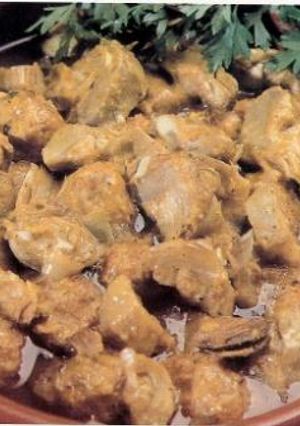 Una foto de Alcachofas con albóndigas