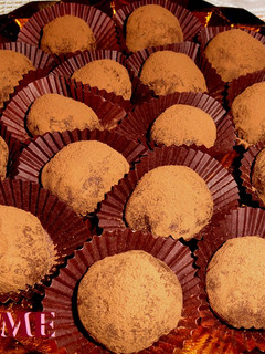 Una foto de Trufas de chocolate con nueces