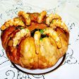 Calabaza rellena de camarones