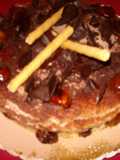 Tarta de mus de castañas