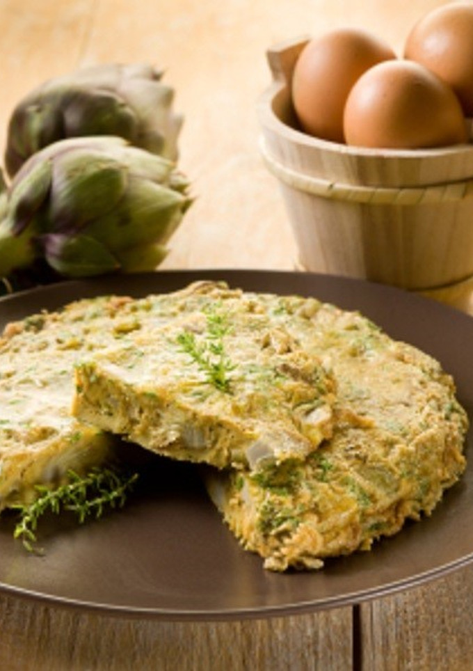 Una foto de Tortilla de Alcachofas