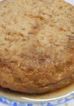 Una foto de Flan de queso crema