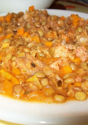 Una foto de Lentejas con chorizos