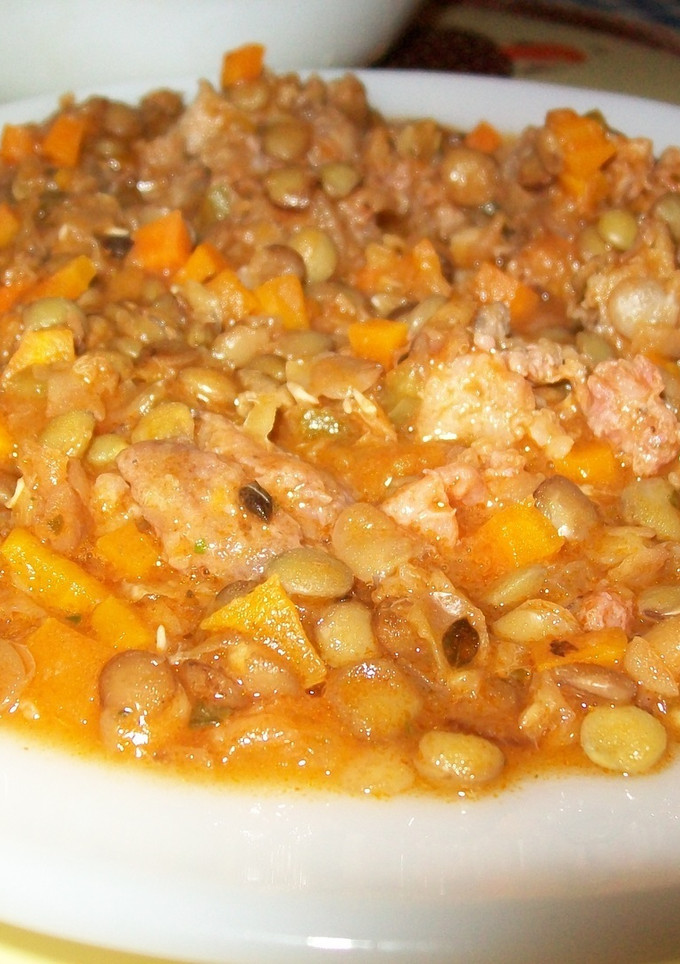 Una foto de Lentejas con chorizos
