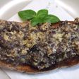 Tosta de revuelto de morcilla