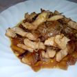 Pollo con brotes de soja
