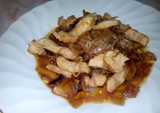 Pollo con brotes de soja Receta de marrongal- Cookpad