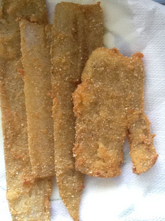 Una foto de Pencas de Acelgas a la milanesa