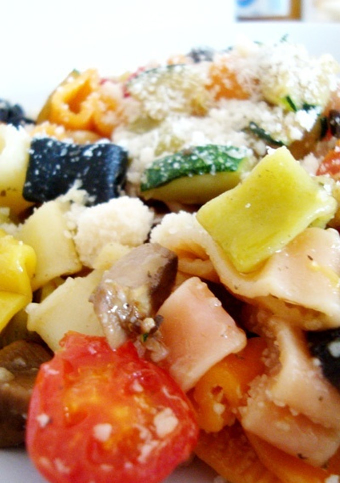 Una foto de Corazones de colores con vegetales