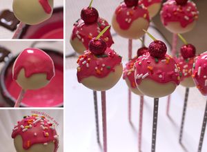 Una foto de cake pops