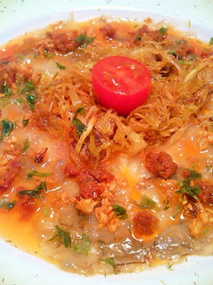 Una foto de Carpaccio de langostinos