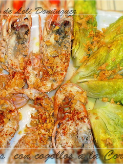 Una foto de Cigalas con cogollos a la Cordobesa