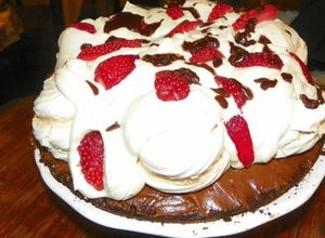 Una foto de Torta brownie Gabriela