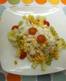 Ensalada tricolor de pasta