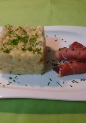 Una foto de Rissotto de roquefort 