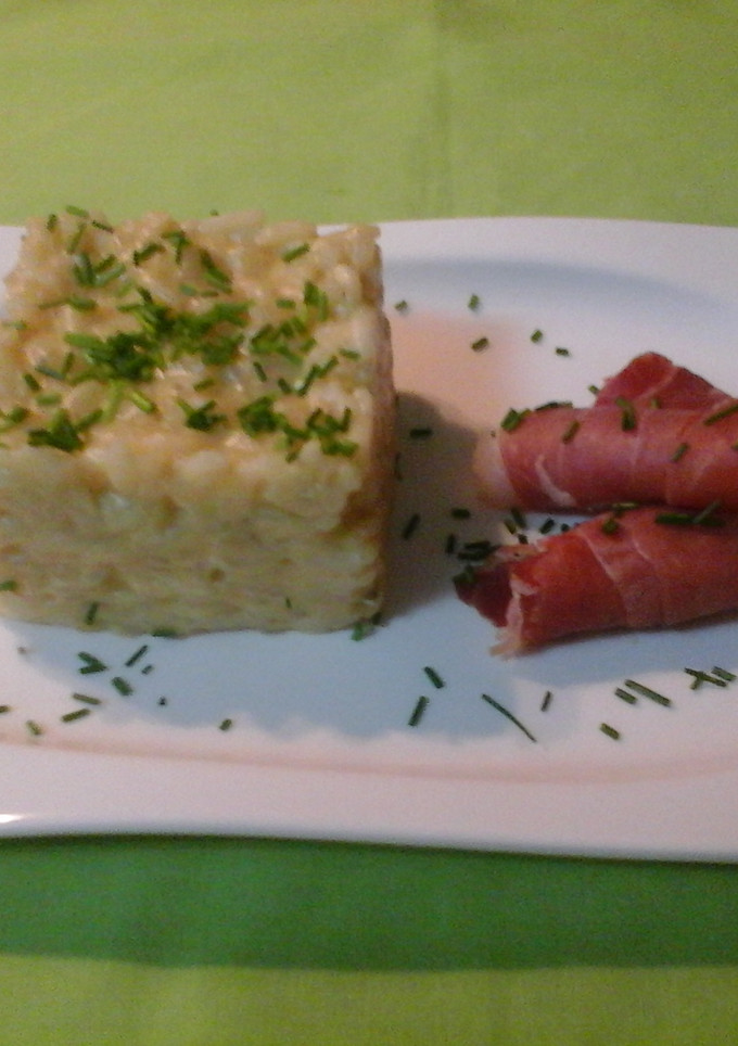 Una foto de Rissotto de roquefort 