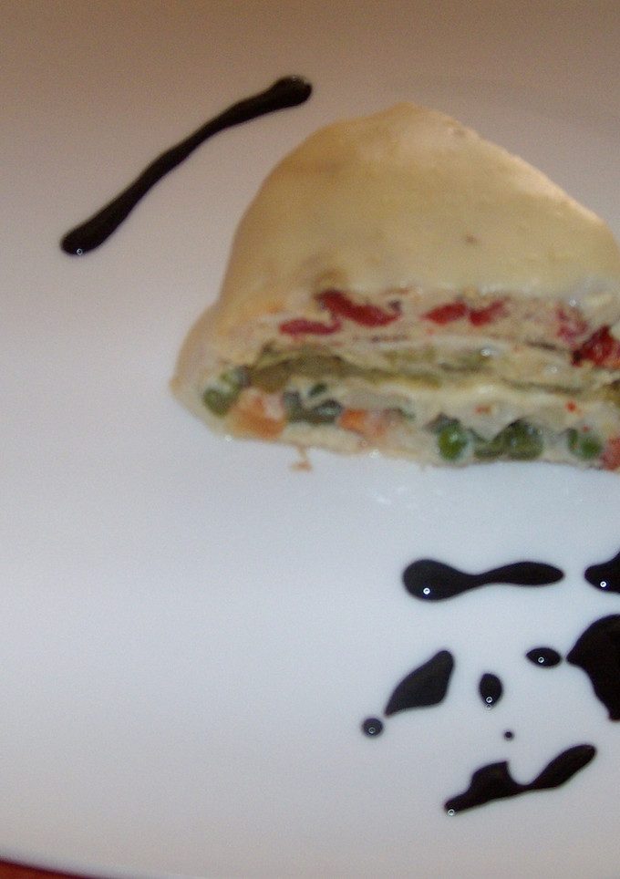 Una foto de Milhojas de tortilla