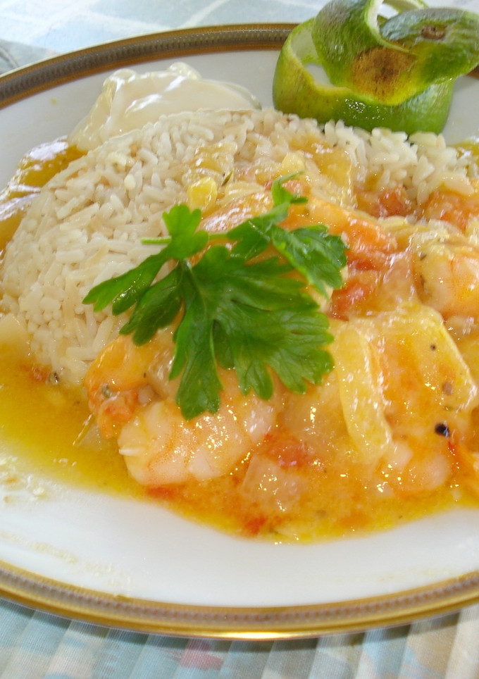 Una foto de Camarones al Orange