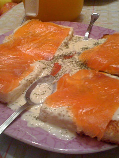 Una foto de Tostas Noruegas (de salmón)