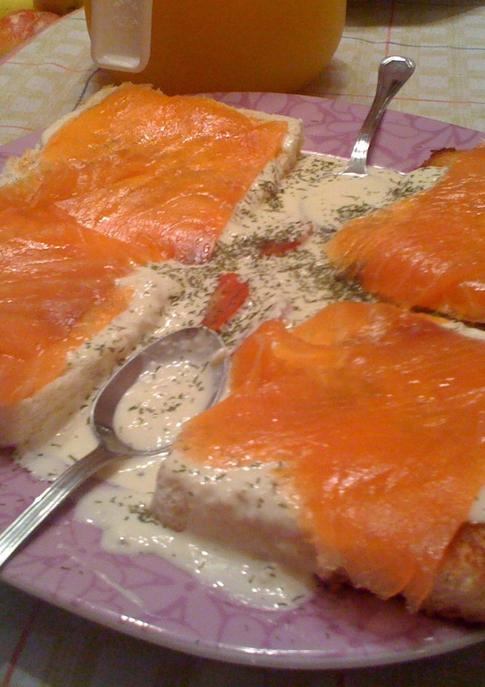 Una foto de Tostas Noruegas (de salmón)