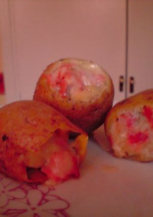 Una foto de Patatas rellenas de jamón y queso