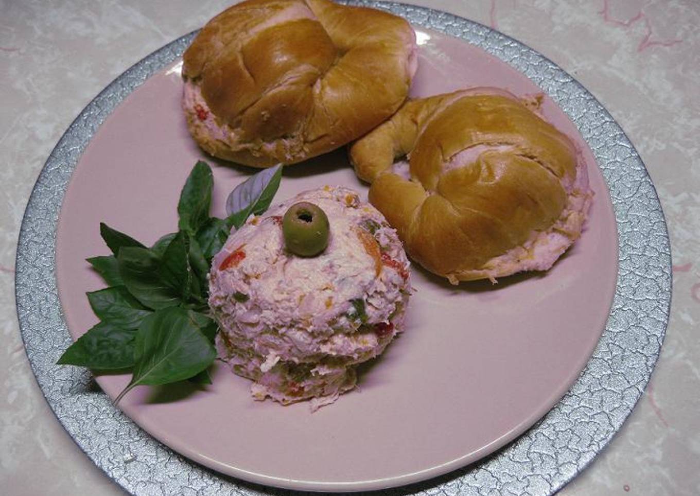 Ensalada de Pollo, verduras y mayonesa
