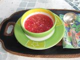 Chile habanero con cebolla morada y naranja agria 