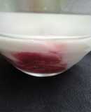 Uvas confitadas con yogur